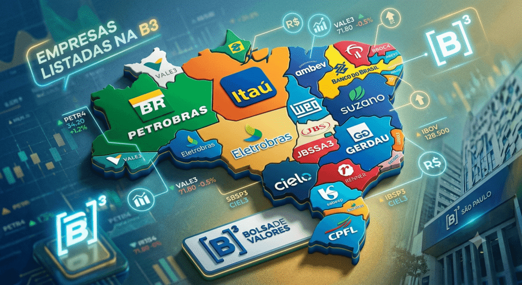 Empresas listadas na B3
