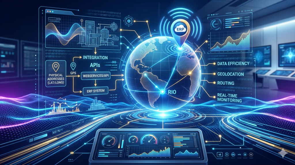 Como Funciona a Geolocalização e a Integração em ERPs