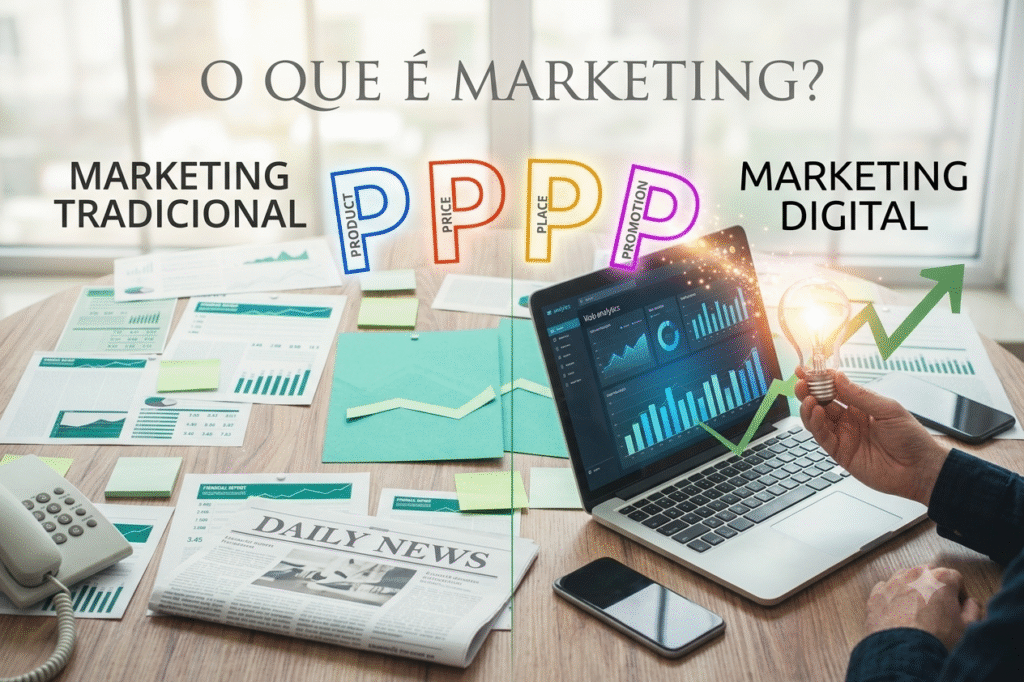 O que é Marketing? Tradicional vs. Digital