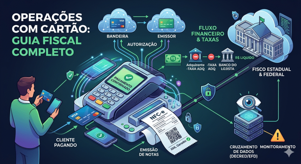 Operações com Cartão: Agentes, Taxas e Obrigações Fiscais